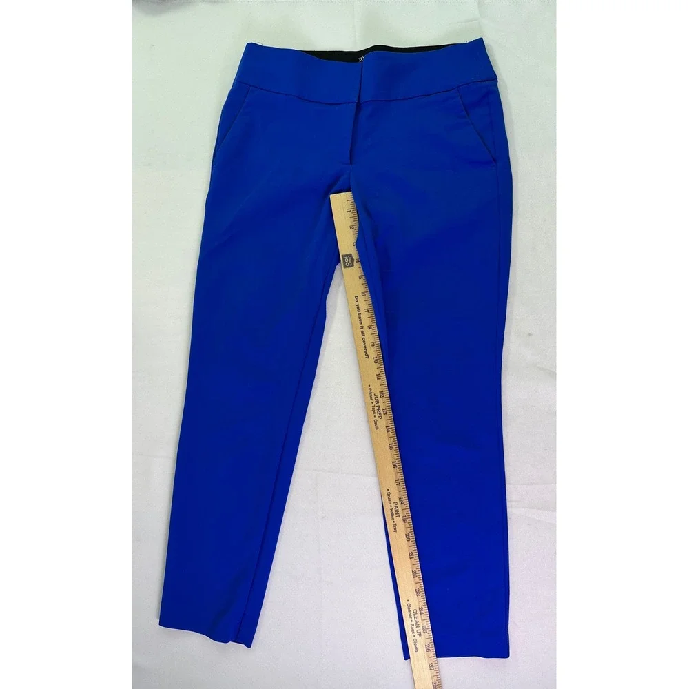 XOXO Natalie Ankle Trousers‎ Royal Blue Slim Fit Career Dress Pants Size 7/8